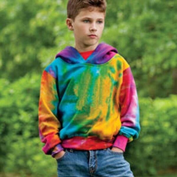 Youth Classic Fleece Tie Dye Hooded Sweatshirt Thumbnail